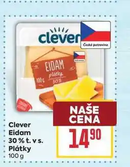 Billa Clever Eidam 30% 30% t. vs. Plátky nabídka