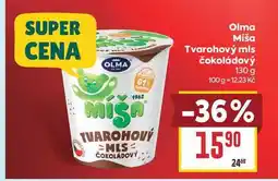 Billa Olma Míša Tvarohový mls čokoládový nabídka