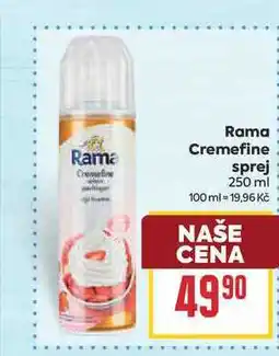 Billa Rama Cremefine sprej nabídka