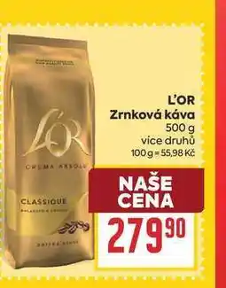 Billa L'OR Zrnková káva nabídka
