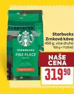 Billa Starbucks Zrnková káva nabídka