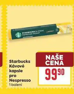 Billa Starbucks Κάνονέ kapsle pro Nespresso 1 balení nabídka