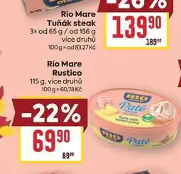 Billa Rio Mare Rustico nabídka