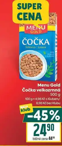 Billa Menu Gold Čočka velkozrnná nabídka