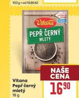 Billa Vitana Pepř černý mletý nabídka