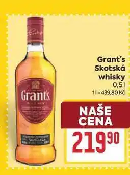 Billa Grant's Skotská whisky nabídka