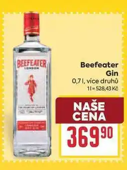 Billa Beefeater Gin nabídka