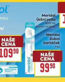 Billa Meridol Ústní voda nabídka