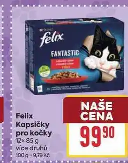 Billa Felix Kapsičky pro kočky 12× nabídka