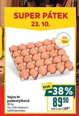 Billa Vejce M podestýlková 30 ks nabídka