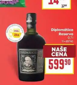 Billa Diplomático Reserva nabídka