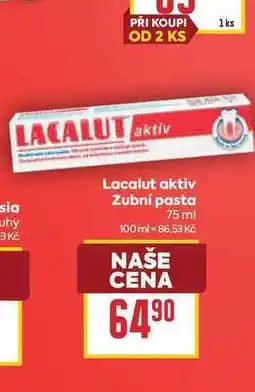 Billa Lacalut aktiv Zubní pasta nabídka