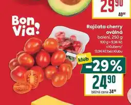Billa Rajčata cherry oválná balení nabídka