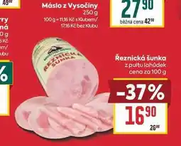 Billa Řeznická šunka z pultu lahůdek cena za nabídka