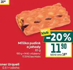 Billa Mřížka pudink a jahody nabídka
