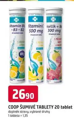 Trefa COOP ŠUMIVÉ TABLETY 20 tablet nabídka