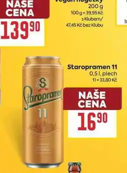 Billa Staropramen 11 0,51, plech nabídka