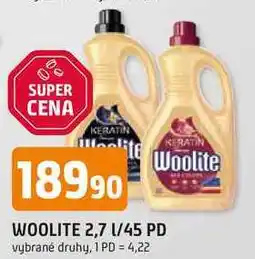 Trefa WOOLITE 2,7 L/45 PD nabídka