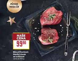 Billa BILLA Premium Hovězí steak ze svíčkové cena za nabídka