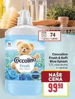 Billa Coccolino Fresh & Soft Blue Splash nabídka