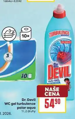 Billa Dr. Devil WC gel turbulence polar aqua nabídka