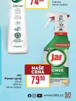 Billa Jar Power sprej citrus nabídka
