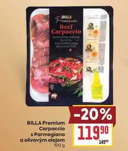 Billa BILLA Premium Carpaccio s Parmegiano a olivovým olejem nabídka