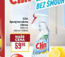 Billa Clin Sprej na okna citrus nabídka