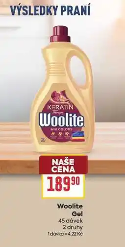 Billa Woolite Gel 45 dávek 2 druhy nabídka
