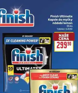 Billa Finish Ultimate Kapsle do myčky nádobí lemon 55 ks nabídka