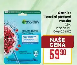 Billa Garnier Textilní pleťová maska nabídka