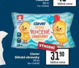 Billa Clever Dětské ubrousky 80 ks nabídka