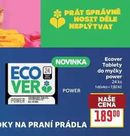 Billa Ecover Tablety do myčky power 24 ks nabídka