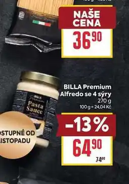 Billa BILLA Premium Alfredo se 4 sýry nabídka