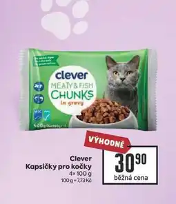 Billa Clever Kapsičky pro kočky 4× nabídka