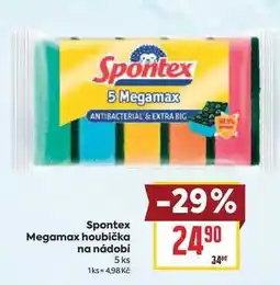 Billa Spontex Megamax houbička na nádobí 5 ks nabídka