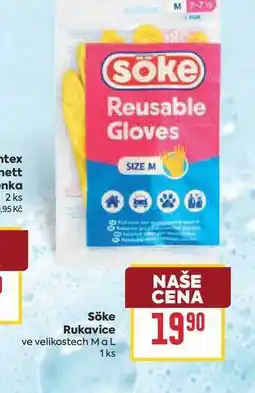 Billa Söke Rukavice ve velikostech M a L 1 ks nabídka