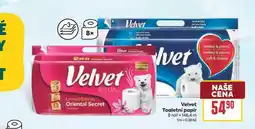 Billa Velvet Toaletní papír 8 roli nabídka
