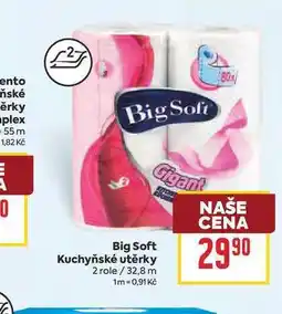 Billa Big Soft Kuchyňské utěrky 2 role nabídka