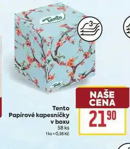 Billa Tento Papírové kapesníčky v boxu 58 ks nabídka