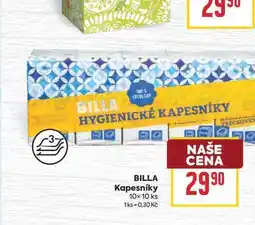 Billa BILLA Kapesníky 10x10 ks nabídka