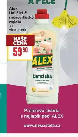 Billa Alex Uni čistič marseilleské mýdlo nabídka