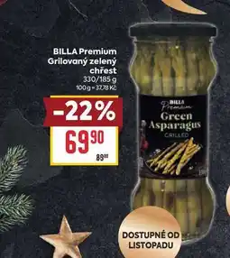 Billa BILLA Premium Grilovaný zelený chřest 330/185 g nabídka