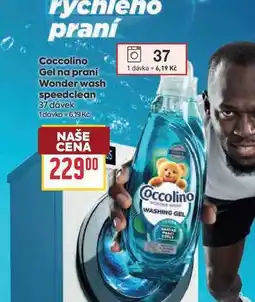 Billa Coccolino Gel na praní Wonder wash speedclean 37 dávek nabídka