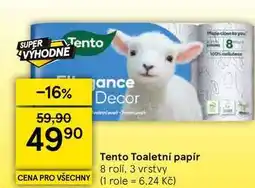 Tesco Tento Toaletní papír, 8 rolí. 3 vrstvy nabídka