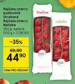 Tesco Rajčata cherry podlouhlá Strabena nabídka