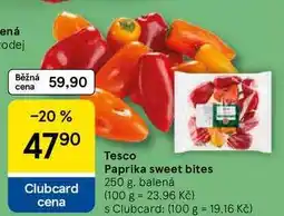 Tesco Tesco Paprika sweet bites, 250 g, balená nabídka