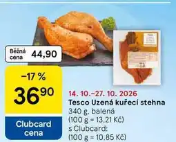 Tesco Tesco Uzená kuřecí stehna nabídka