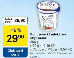 Tesco Bohušovická mlékárna Skyr natur nabídka