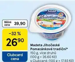 Tesco Madeta Jihočeské Pomazánkové tradiční, 150 g, více druhů nabídka